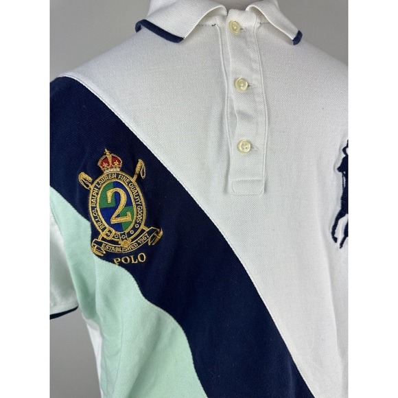 Polo Ralph Lauren Big Pony Custom Slim Fit Short Sleeve Polo Shirt Emblem Crest - Picture 11 of 13